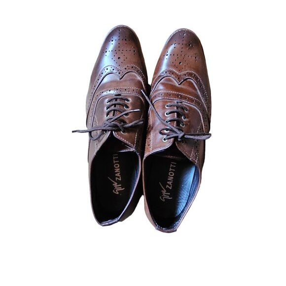 Giuseppe Zanotti Melithon Lace Up Black Leather Oxford shoes/Office wear - Picture 4 of 6